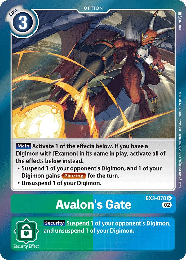 Avalon's Gate [EX3-070] [Draconic Roar] | Anubis Games and Hobby