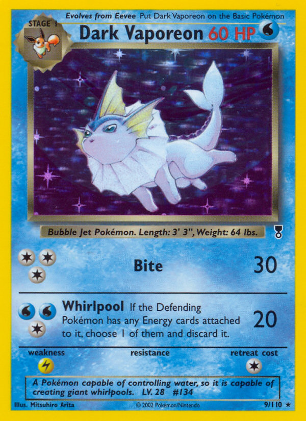 Dark Vaporeon (9/110) [Legendary Collection] | Anubis Games and Hobby