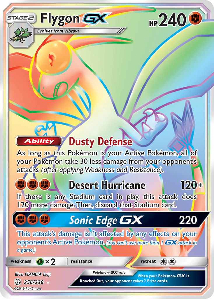 Flygon GX (256/236) [Sun & Moon: Cosmic Eclipse] | Anubis Games and Hobby