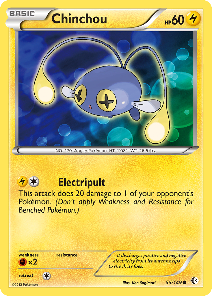 Chinchou (55/149) [Black & White: Boundaries Crossed] | Anubis Games and Hobby