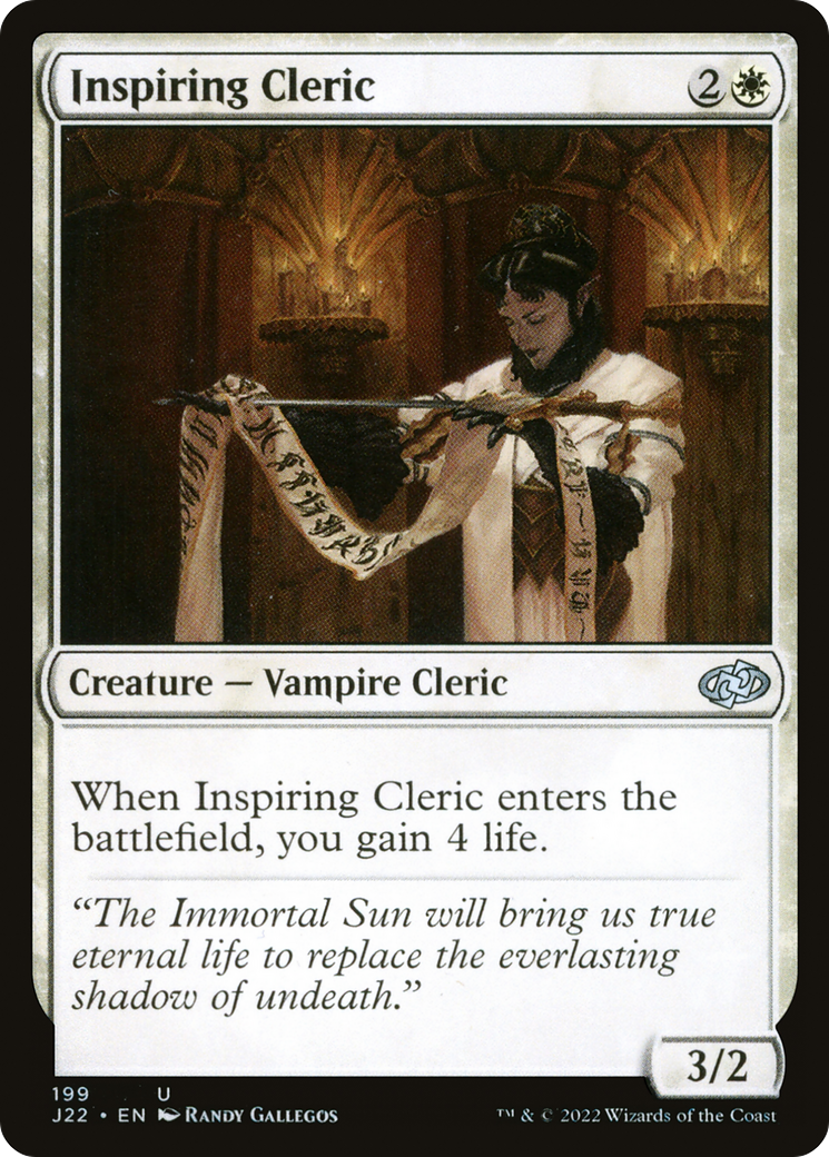 Inspiring Cleric [Jumpstart 2022] | Anubis Games and Hobby