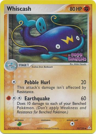 Whiscash (55/110) (Stamped) [EX: Holon Phantoms] | Anubis Games and Hobby