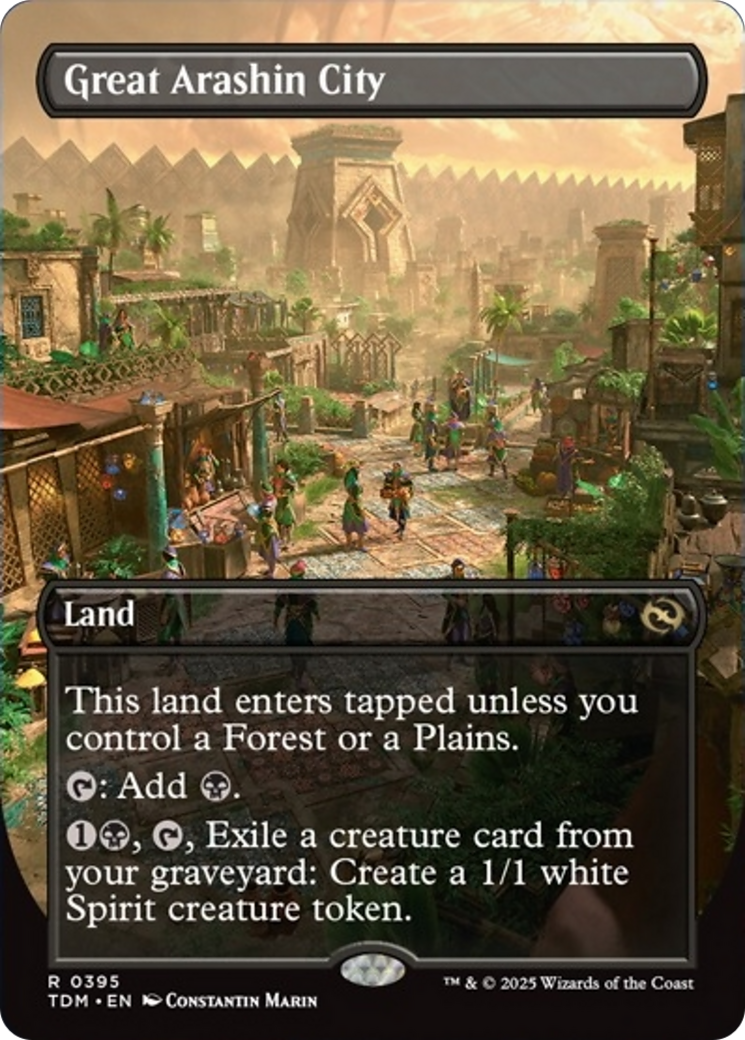 Great Arashin City (Borderless) [Tarkir: Dragonstorm] | Anubis Games and Hobby