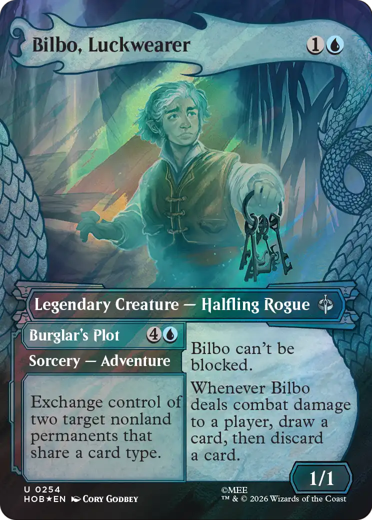 Bilbo, Luckwearer (Showcase) (Surge Foil) [The Hobbit] | Anubis Games and Hobby