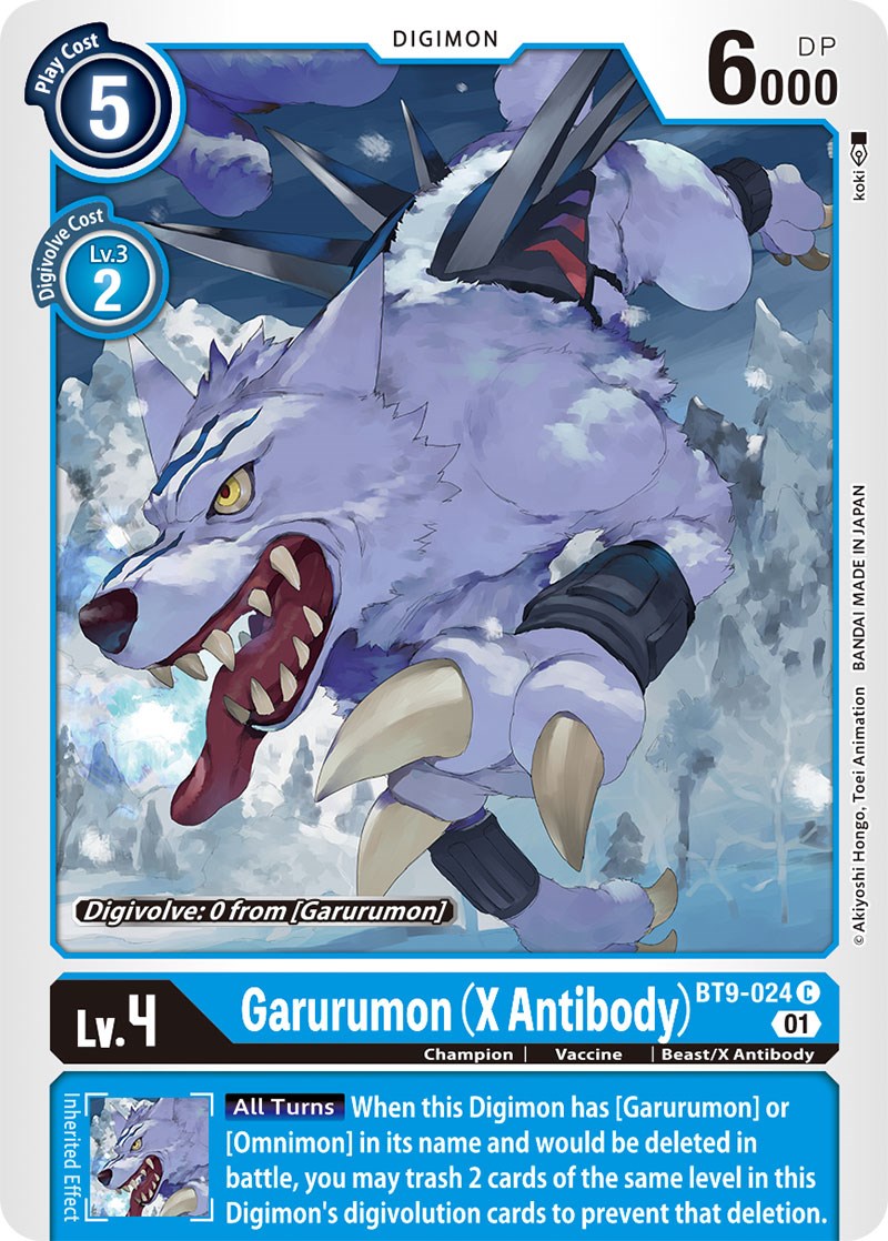 Garurumon (X Antibody) [BT9-024] [X Record] | Anubis Games and Hobby