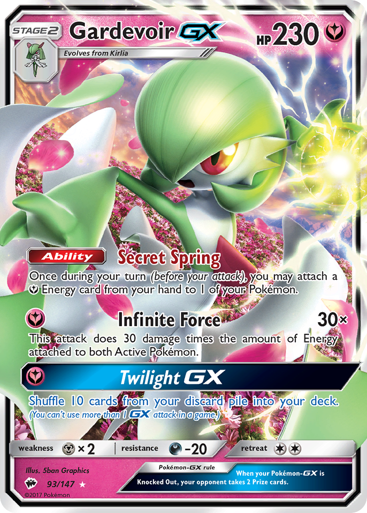Gardevoir GX (93/147) [Sun & Moon: Burning Shadows] | Anubis Games and Hobby