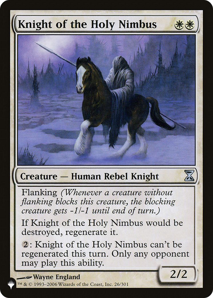 Knight of the Holy Nimbus [The List] | Anubis Games and Hobby