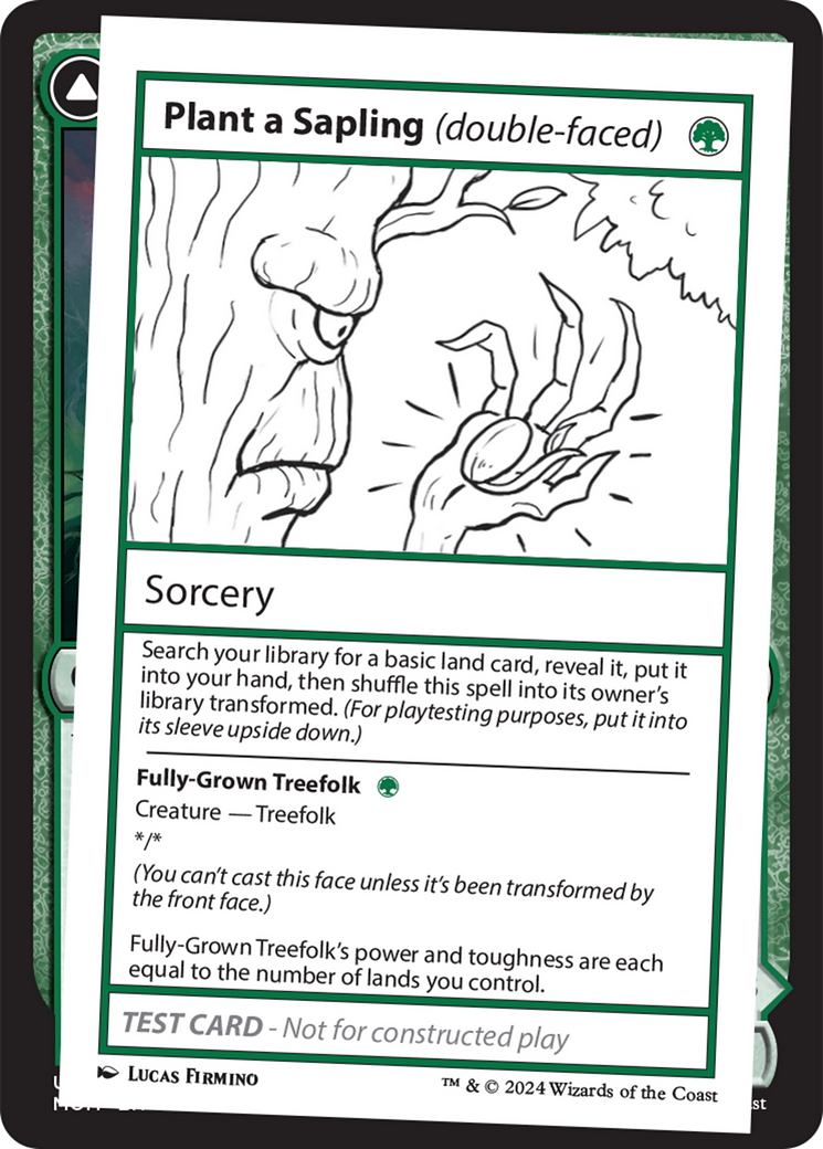 Plant a Sapling (double-faced) [Mystery Booster 2 Playtest Cards] | Anubis Games and Hobby