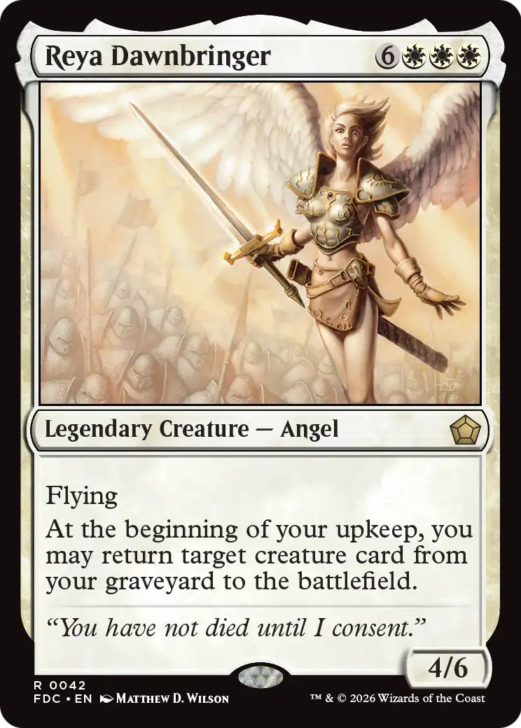 Reya Dawnbringer [Foundations Commander] | Anubis Games and Hobby