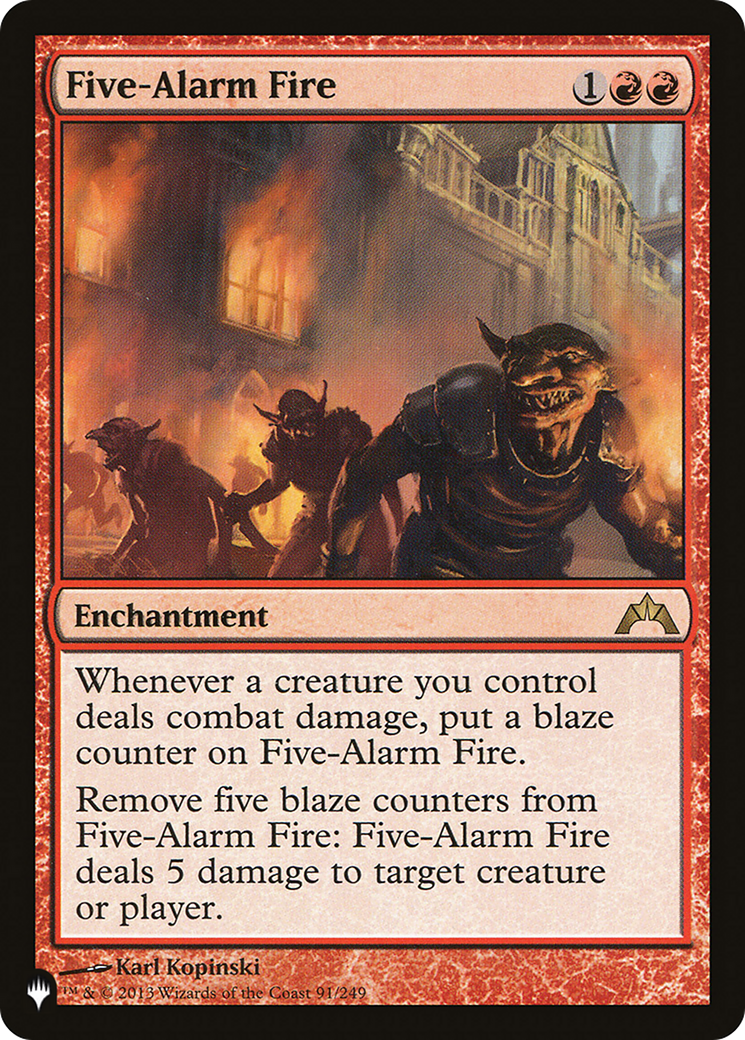 Five-Alarm Fire [The List] | Anubis Games and Hobby