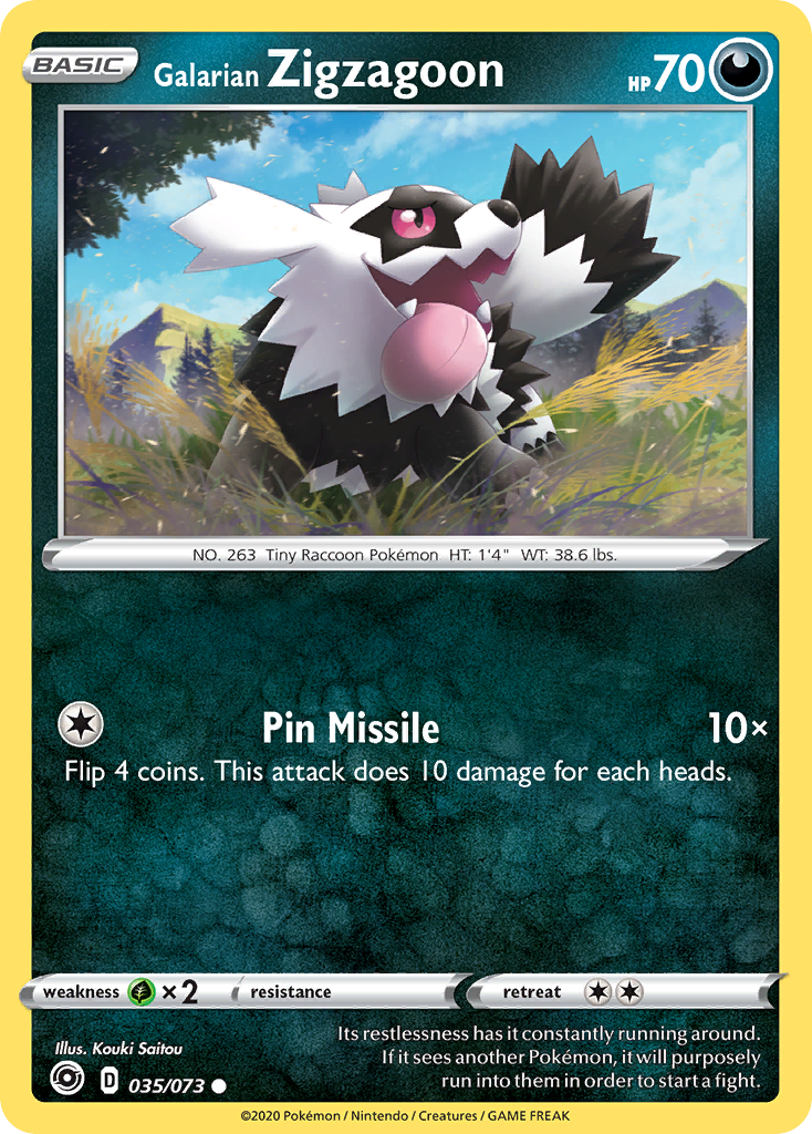 Galarian Zigzagoon (035/073) [Sword & Shield: Champion's Path] | Anubis Games and Hobby