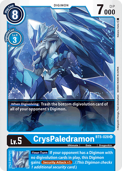CrysPaledramon [BT5-028] [Battle of Omni] | Anubis Games and Hobby