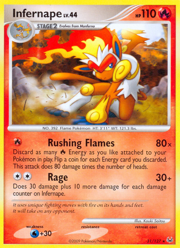 Infernape (31/127) [Platinum: Base Set] | Anubis Games and Hobby