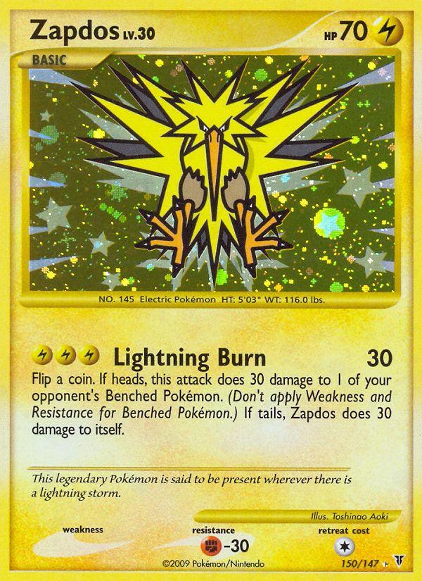 Zapdos (150/147) [Platinum: Supreme Victors] | Anubis Games and Hobby