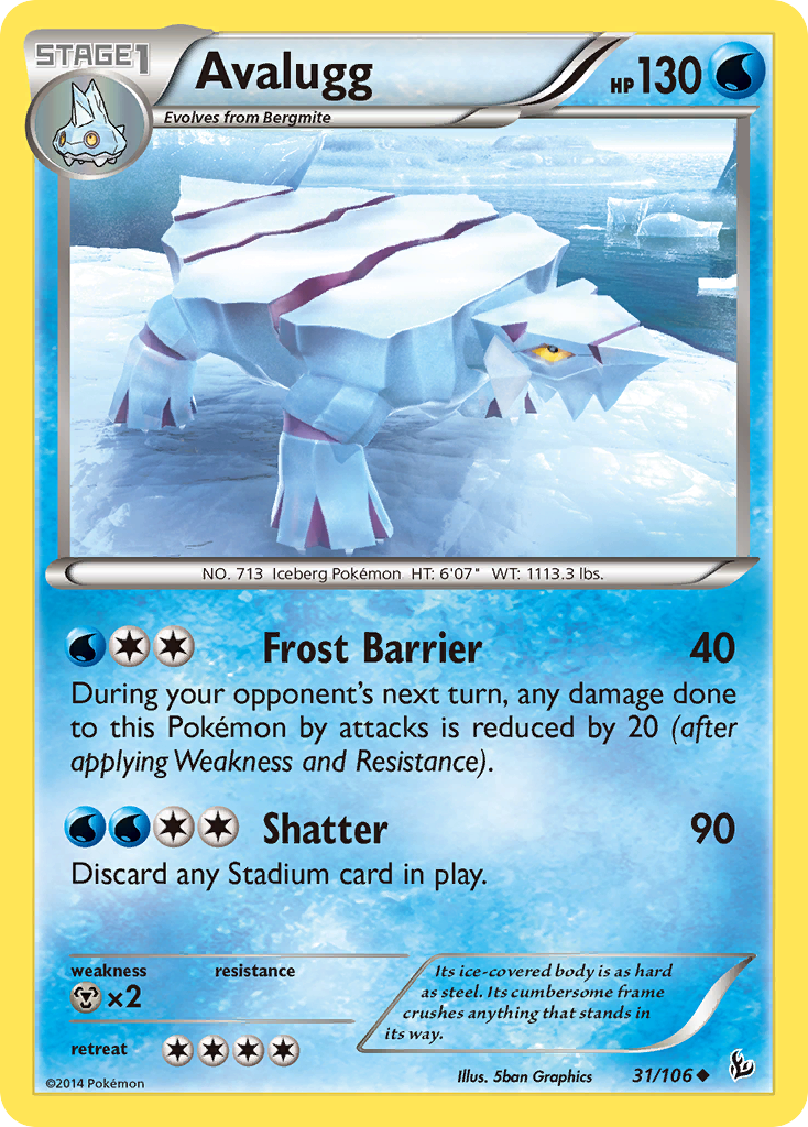 Avalugg (31/106) [XY: Flashfire] | Anubis Games and Hobby