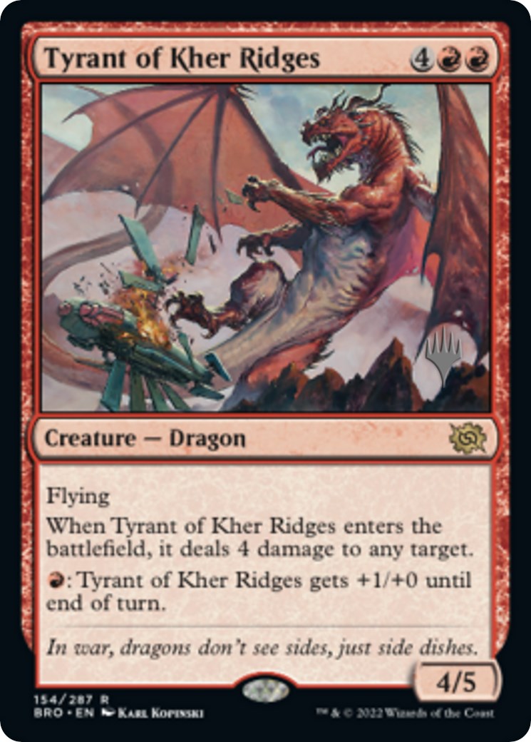 Tyrant of Kher Ridges (Promo Pack) [The Brothers' War Promos] | Anubis Games and Hobby