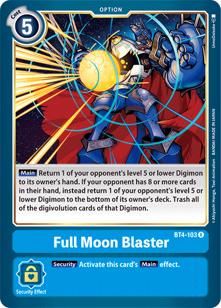 Full Moon Blaster [BT4-103] [Great Legend] | Anubis Games and Hobby