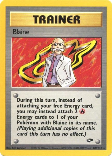 Blaine (100/132) [Gym Challenge Unlimited] | Anubis Games and Hobby