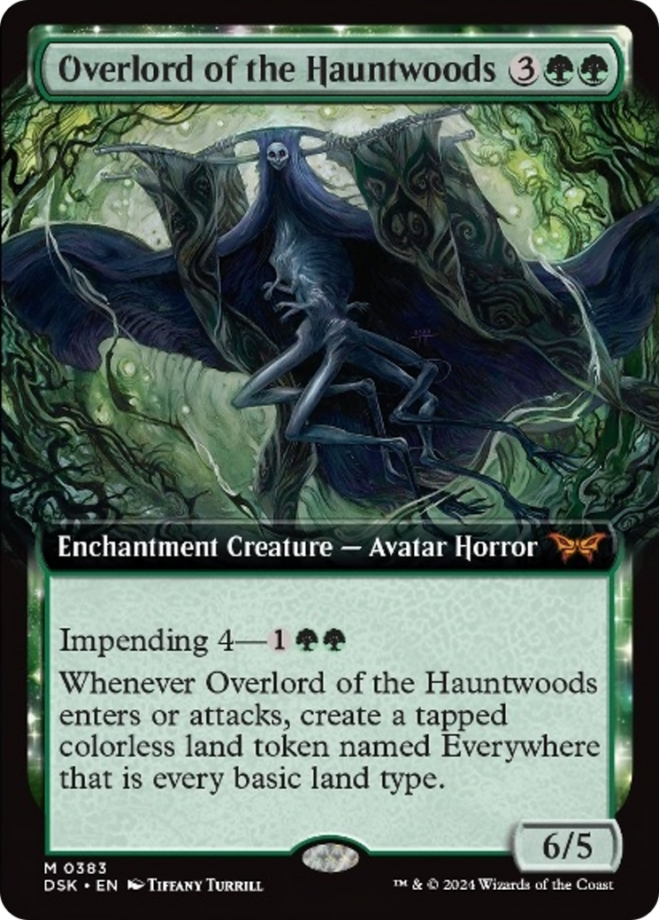 Overlord of the Hauntwoods (Extended Art) [Duskmourn: House of Horror] | Anubis Games and Hobby