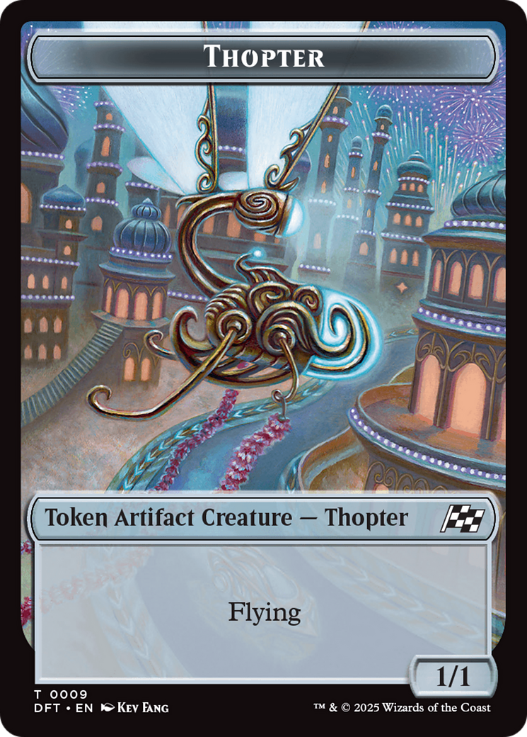 Thopter (0009) // Treasure Double-Sided Token [Aetherdrift Tokens] | Anubis Games and Hobby