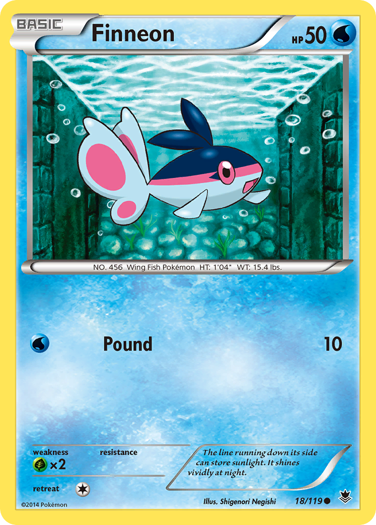 Finneon (18/119) [XY: Phantom Forces] | Anubis Games and Hobby