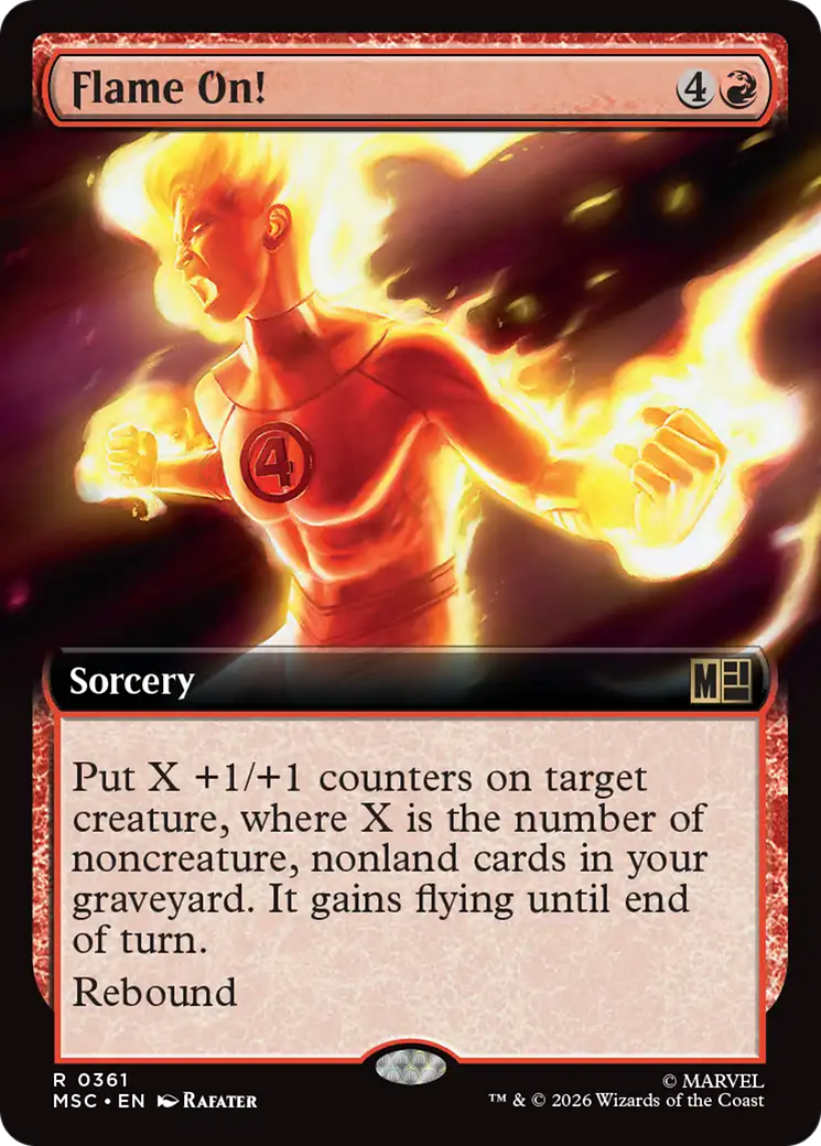 Flame On! (Extended Art) [Marvel Super Heroes Commander] | Anubis Games and Hobby