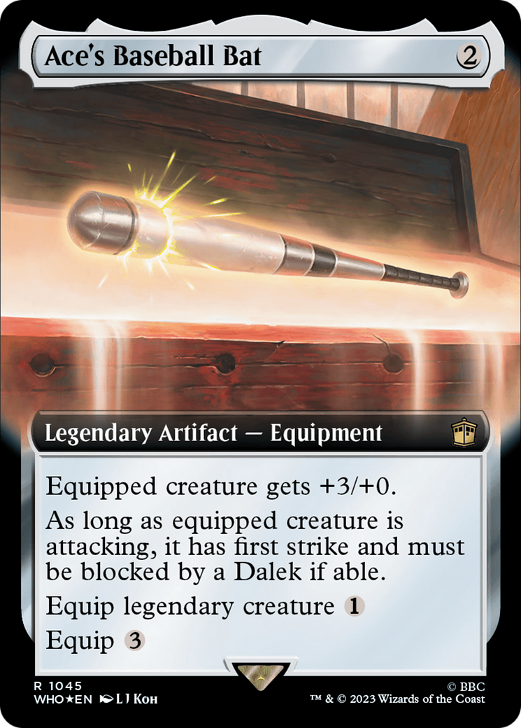 Ace's Baseball Bat (Extended Art) (Surge Foil) [Doctor Who] | Anubis Games and Hobby