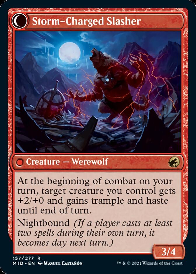 Reckless Stormseeker // Storm-Charged Slasher [Innistrad: Midnight Hunt] | Anubis Games and Hobby