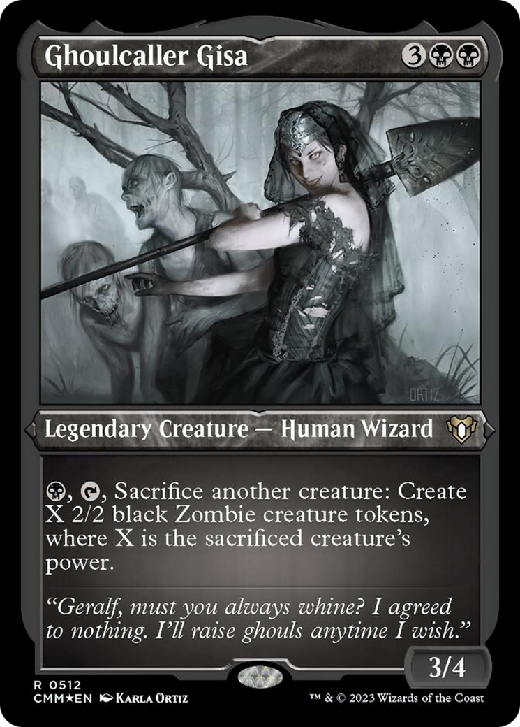 Ghoulcaller Gisa (Foil Etched) [Commander Masters] | Anubis Games and Hobby