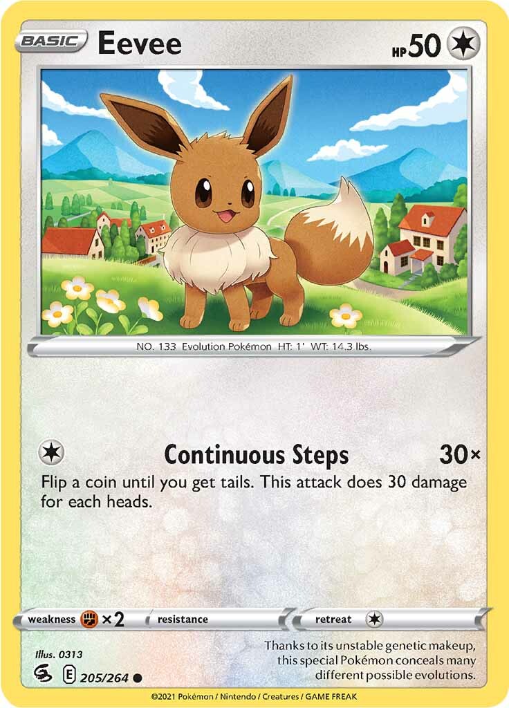 Eevee (205/264) [Sword & Shield: Fusion Strike] | Anubis Games and Hobby