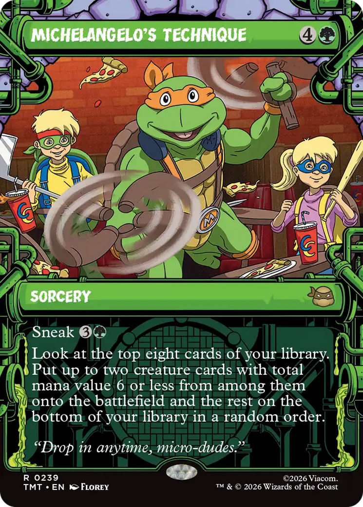 Michelangelo's Technique (Showcase) [Teenage Mutant Ninja Turtles] | Anubis Games and Hobby