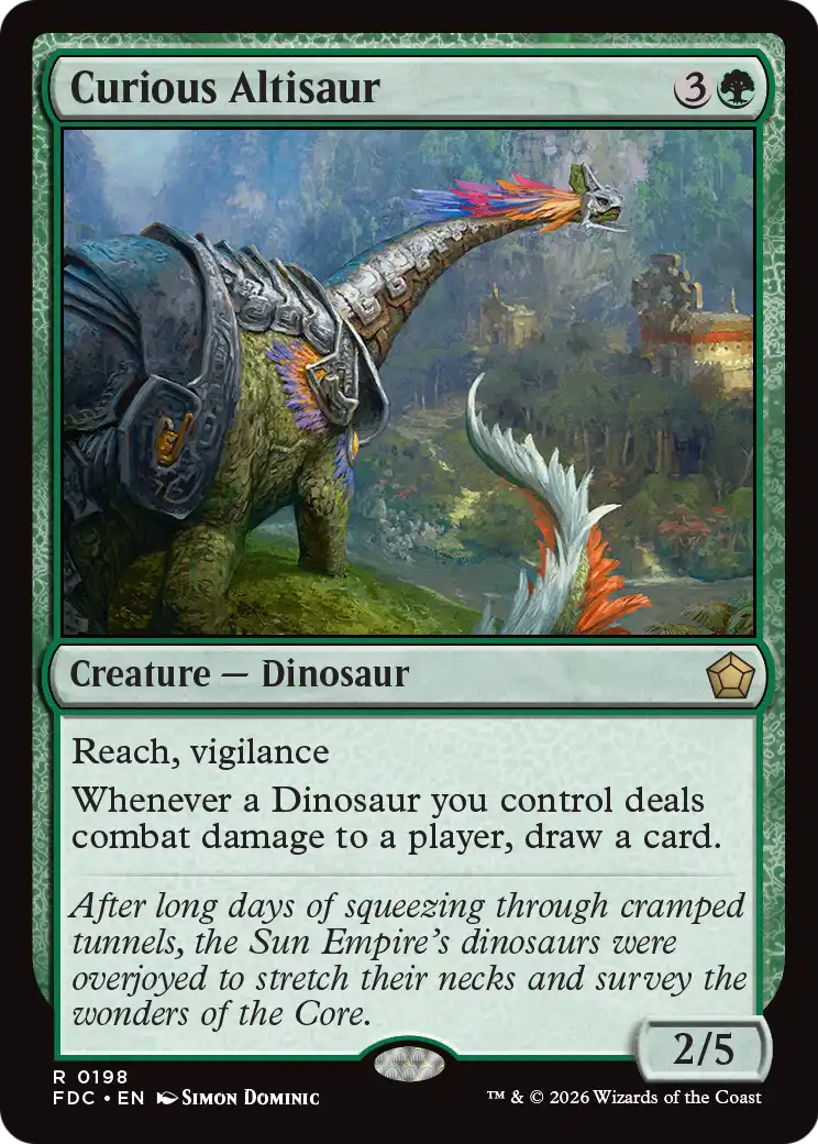 Curious Altisaur [Foundations Commander] | Anubis Games and Hobby