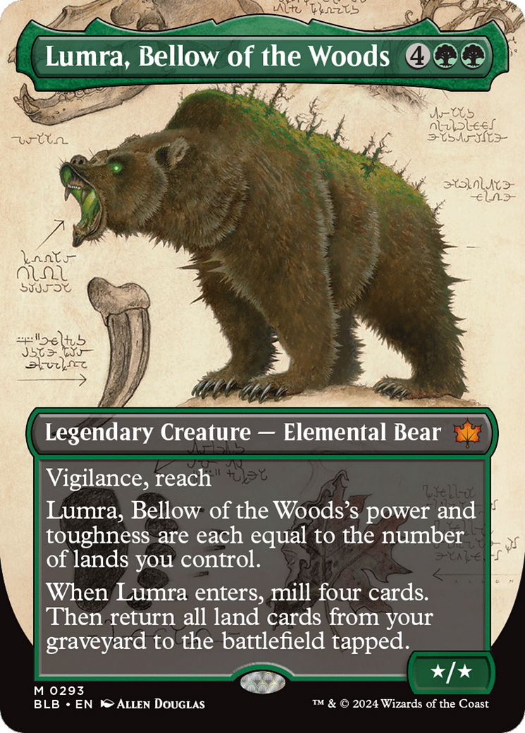 Lumra, Bellow of the Woods (Borderless) (0293) [Bloomburrow] | Anubis Games and Hobby