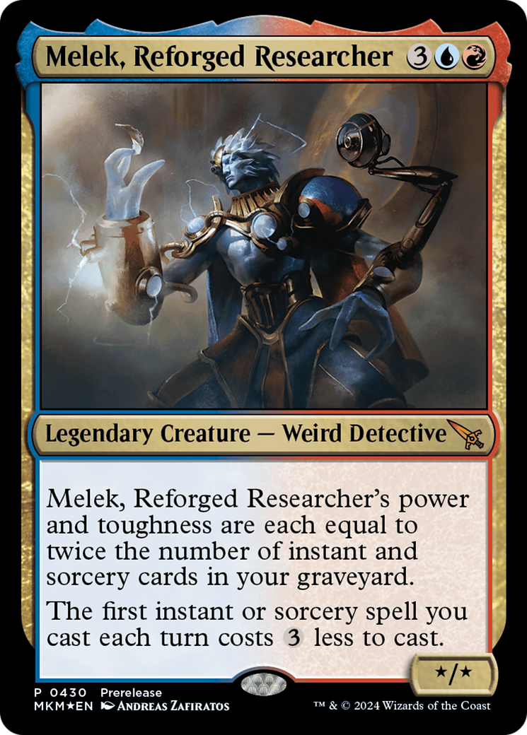 Melek, Reforged Researcher [Murders at Karlov Manor Prerelease Promos] | Anubis Games and Hobby