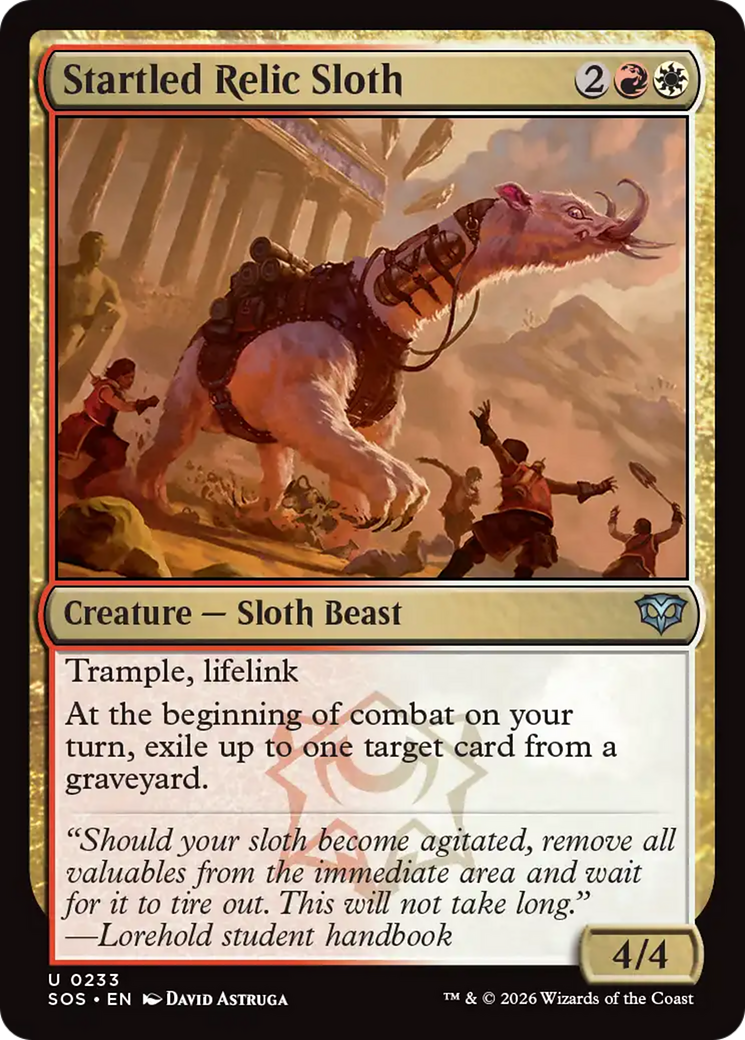 Startled Relic Sloth [Secrets of Strixhaven] | Anubis Games and Hobby