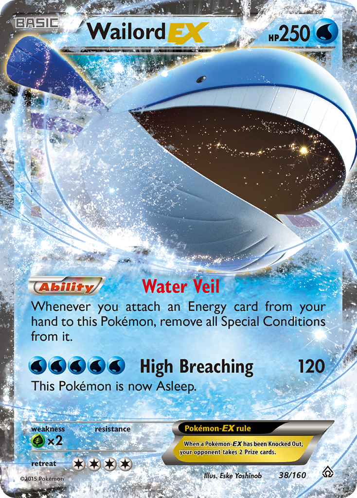 Wailord EX (38/160) [XY: Primal Clash] | Anubis Games and Hobby