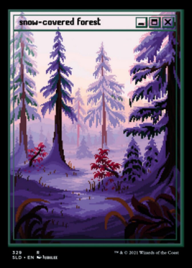 Snow-Covered Forest (Foil Etched) [Secret Lair Drop Series] | Anubis Games and Hobby