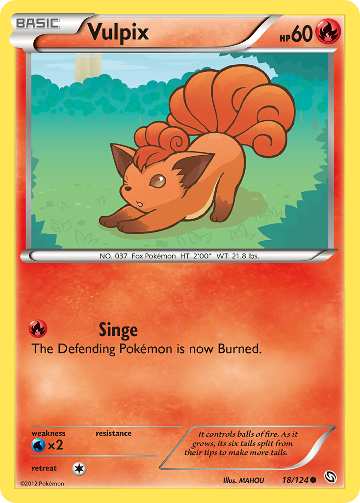 Vulpix (18/124) [Black & White: Dragons Exalted] | Anubis Games and Hobby