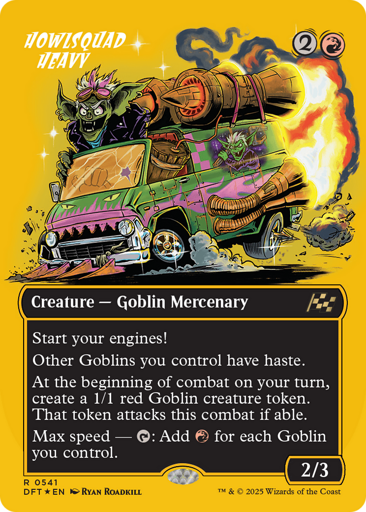 Howlsquad Heavy (Borderless) (First-Place Foil) [Aetherdrift] | Anubis Games and Hobby