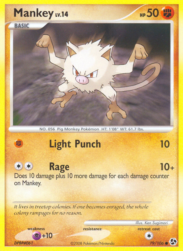 Mankey (79/106) [Diamond & Pearl: Great Encounters] | Anubis Games and Hobby