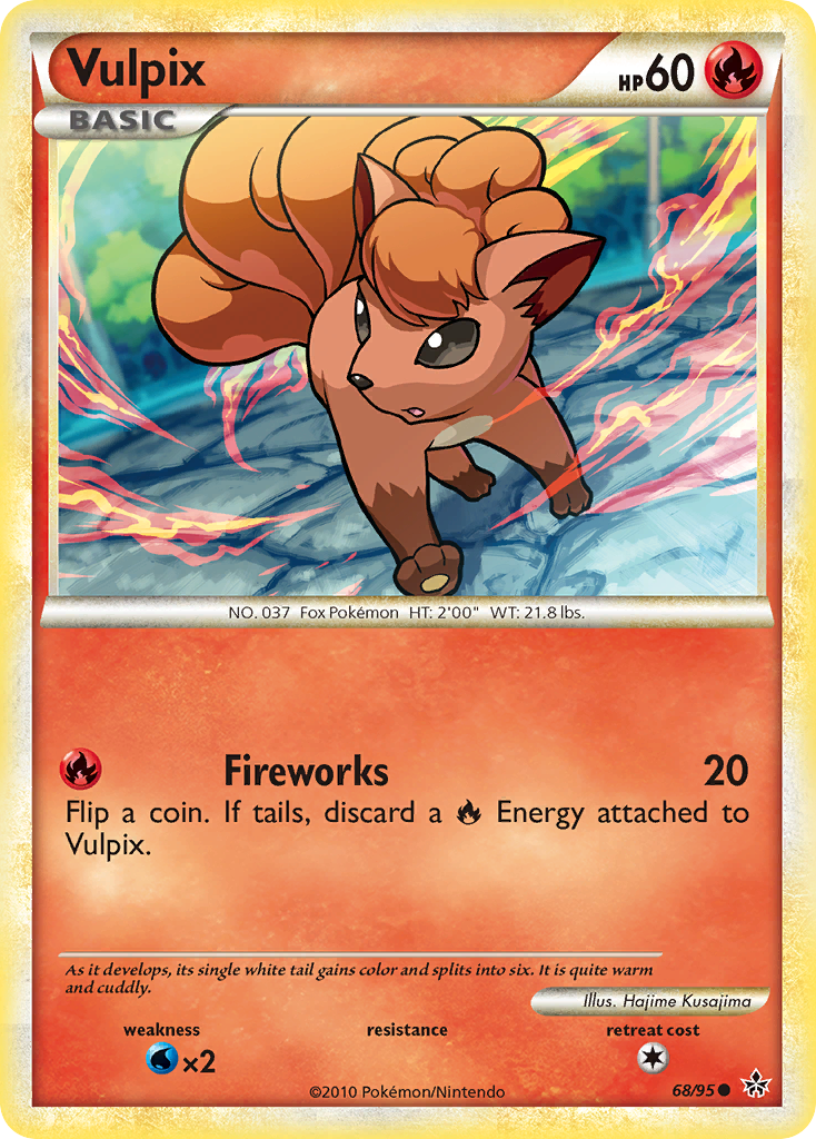 Vulpix (68/95) [HeartGold & SoulSilver: Unleashed] | Anubis Games and Hobby