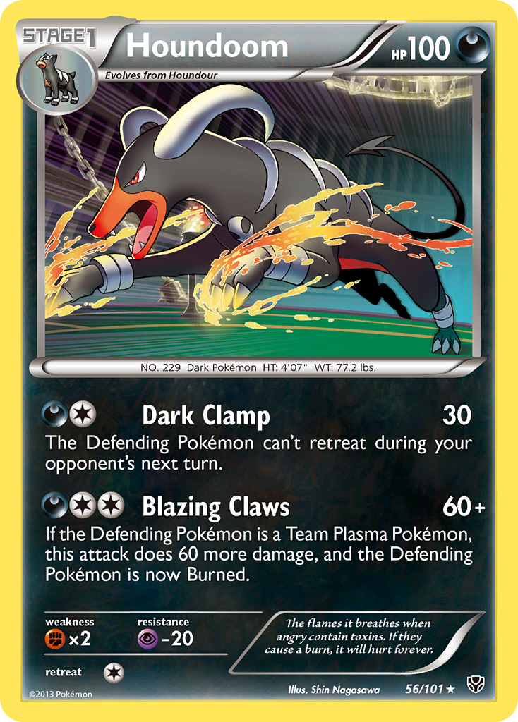 Houndoom (56/101) [Black & White: Plasma Blast] | Anubis Games and Hobby