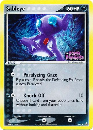 Sableye (31/110) (Stamped) [EX: Holon Phantoms] | Anubis Games and Hobby