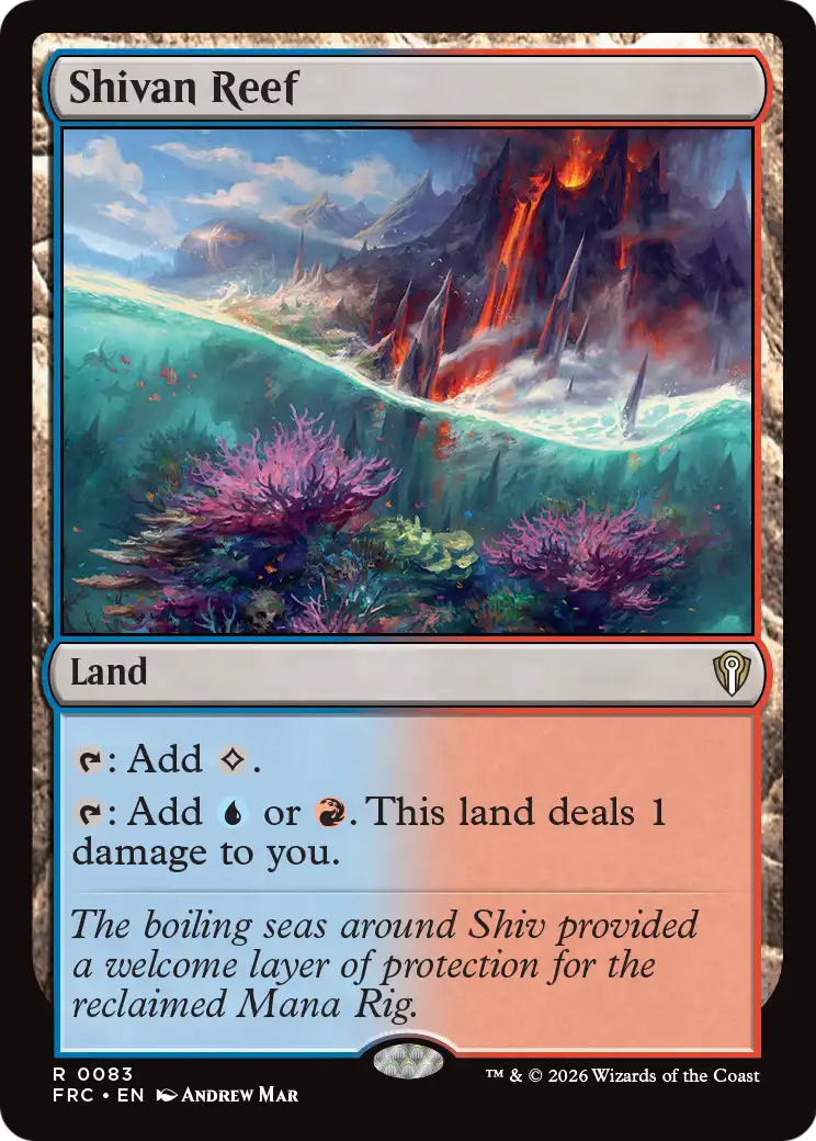 Shivan Reef [Reality Fracture Commander] | Anubis Games and Hobby
