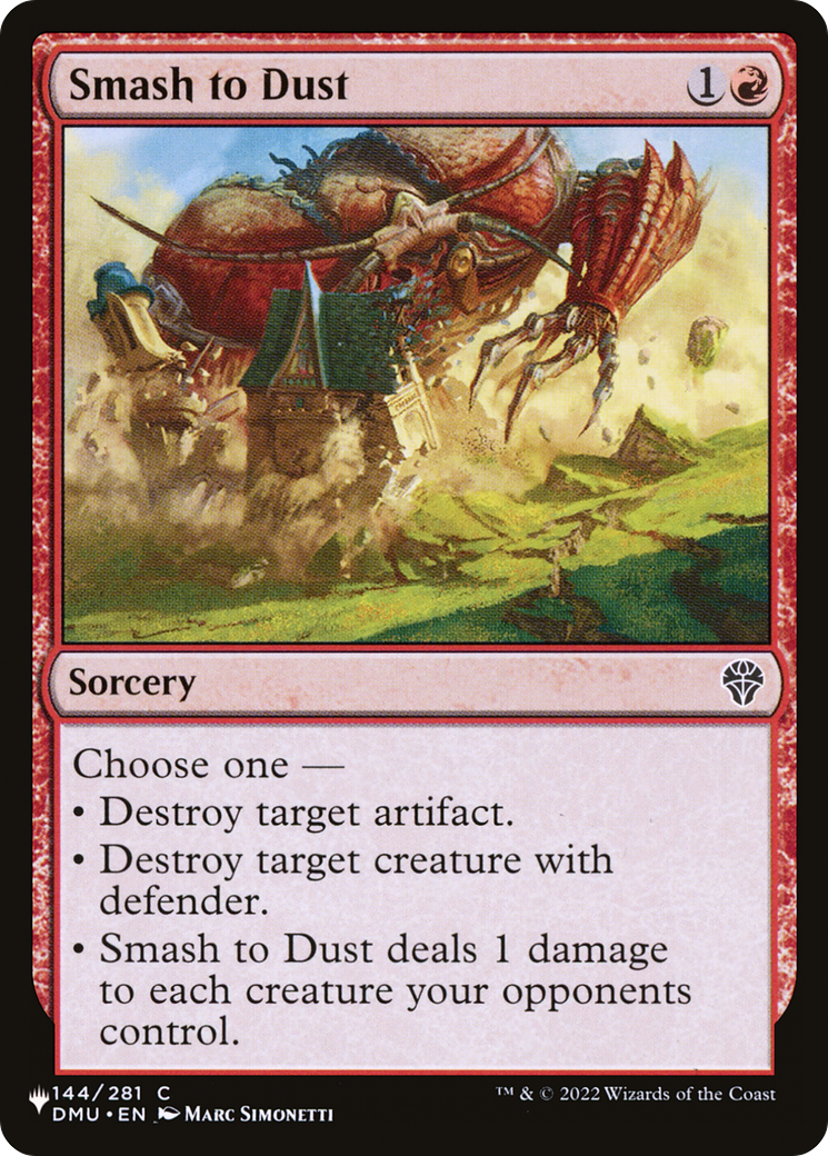 Smash to Dust [The List Reprints] | Anubis Games and Hobby