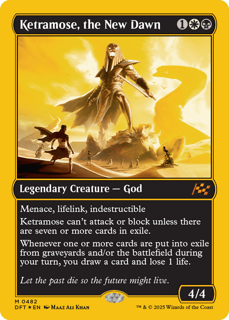 Ketramose, the New Dawn (First-Place Foil) [Aetherdrift] | Anubis Games and Hobby