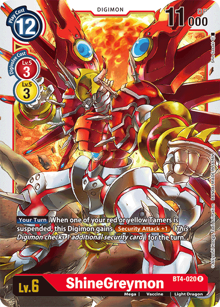 ShineGreymon [BT4-020] [Great Legend] | Anubis Games and Hobby