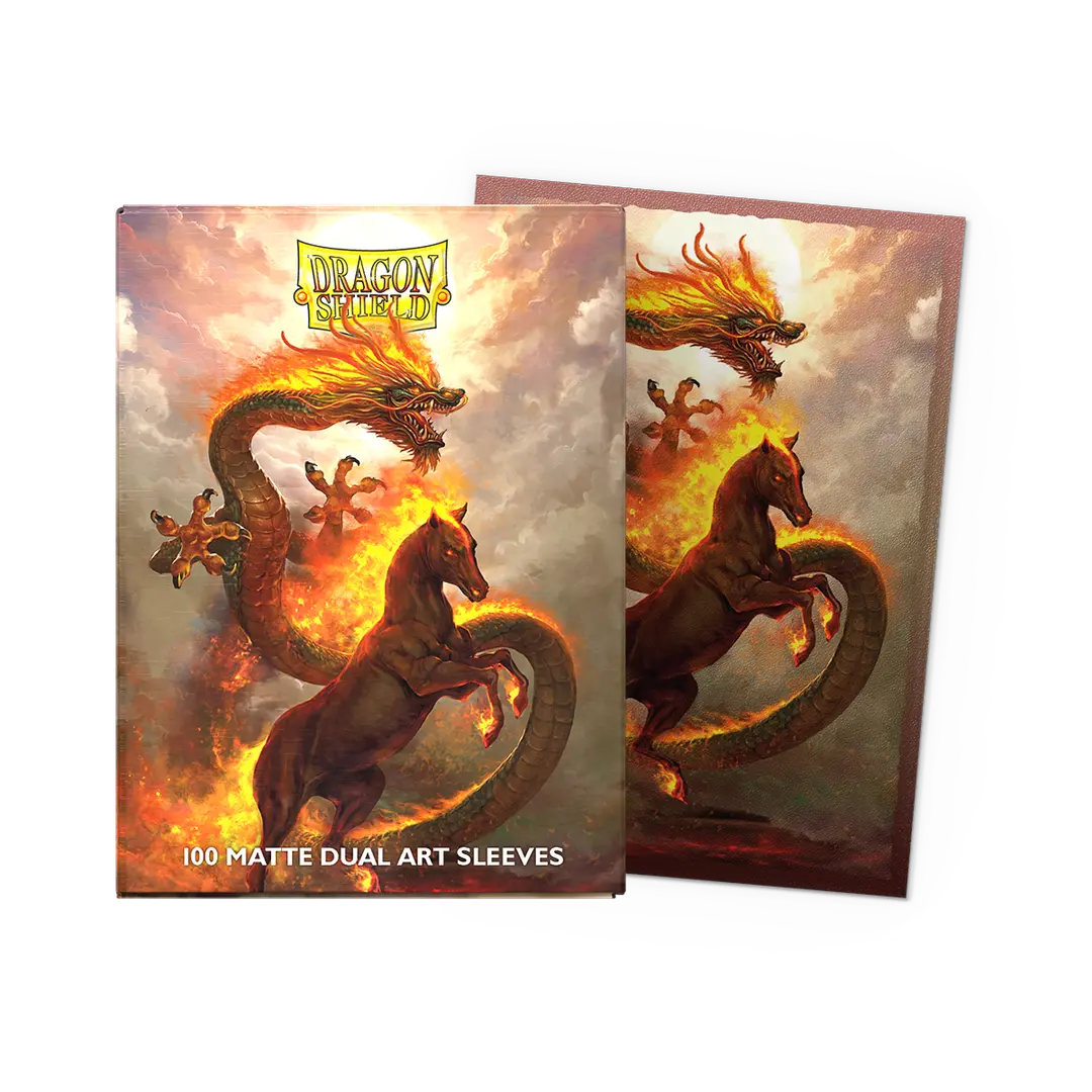 DS Art Sleeves 100ct - The Fire Horse | Anubis Games and Hobby