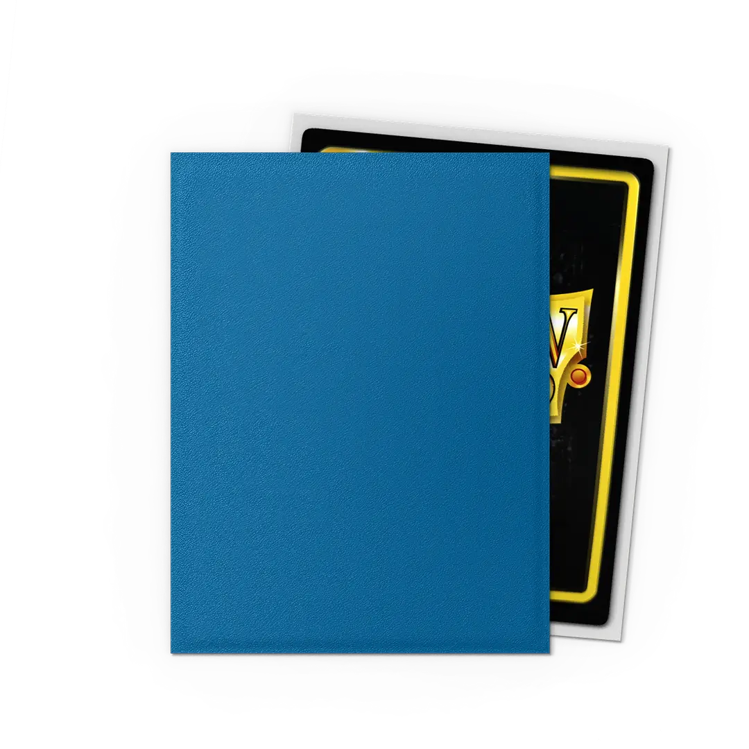 DS Dual Matte Sleeves 100ct - Cobalt & Silver | Anubis Games and Hobby