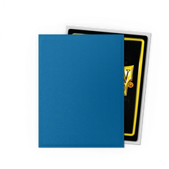 DS Dual Matte Sleeves 100ct - Cobalt & Silver | Anubis Games and Hobby